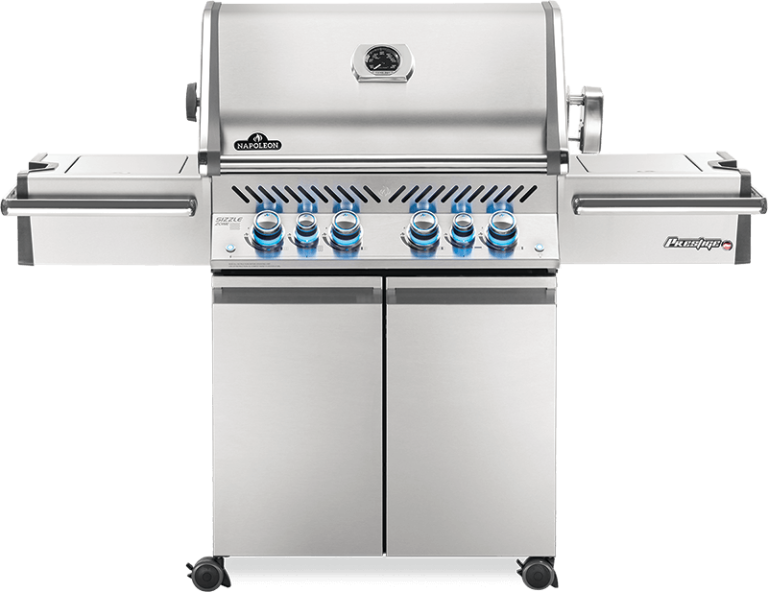 Stainless steel gas grill, product photo